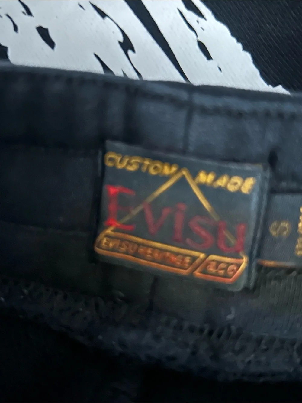Evisu Logo Black Sweats Pants Japanese Sweats Men’s Size Small
